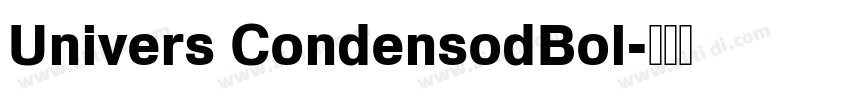 Univers CondensodBol字体转换